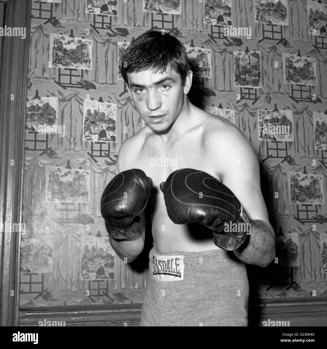 Boxing - Light Heavyweight - Jimmy Tibbs - Thomas a Becket gymnasium, Old Kent Road, London. Posed shot of Light Heavyweight boxer Jimmy Tibbs Stock Photo