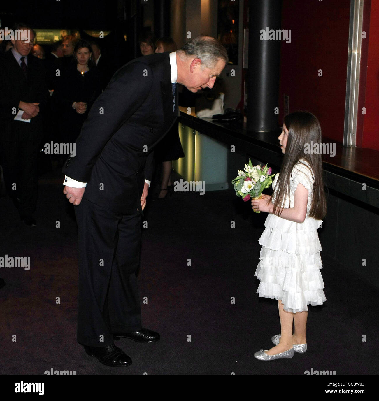 Prince of Wales visits Birmingham Hippodrome Stock Photo