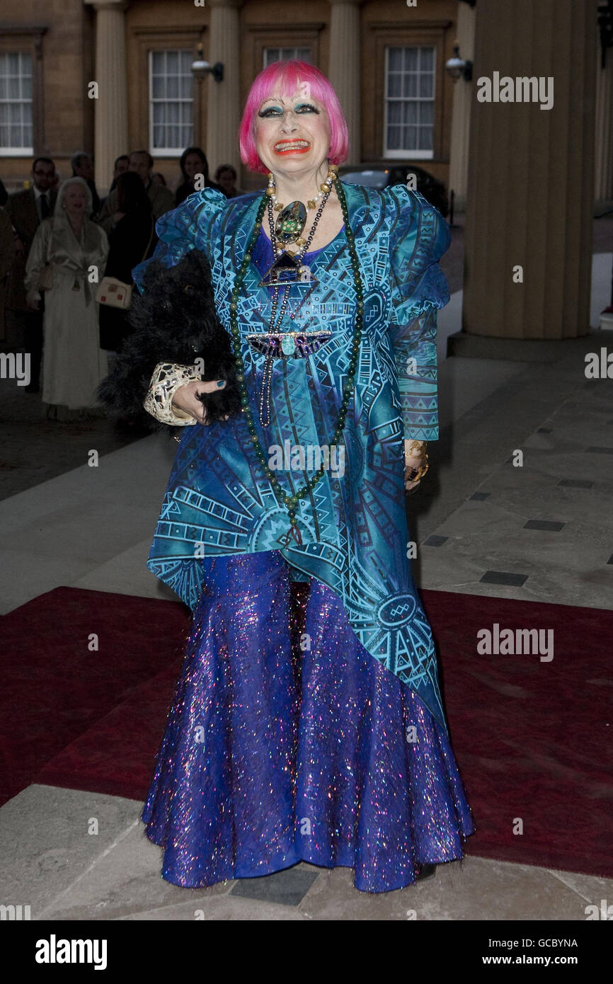 Zandra Rhodes Death Fashion designer Zandra Rhodes, arrives for a reception for the British ...