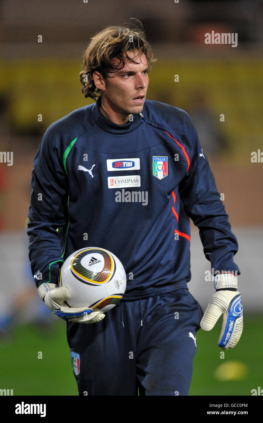 Soccer - International Friendly - Italy v Cameroon - Stade Louis II. Italy goalkeeper Federico Marchetti Stock Photo