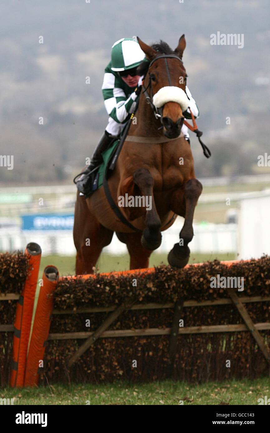 Horse Racing - 2010 Cheltenham Festival - Day Three. Special Occasion ridden by Nick Schofield during the Pertemps Final Stock Photo