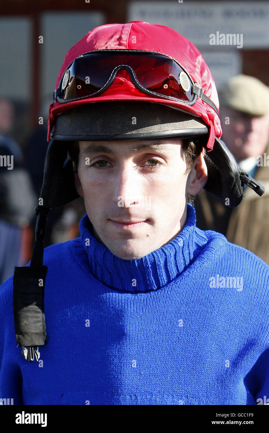 Horse Racing - Ludlow Racecourse. Mark Bradburne, Jockey Stock Photo ...