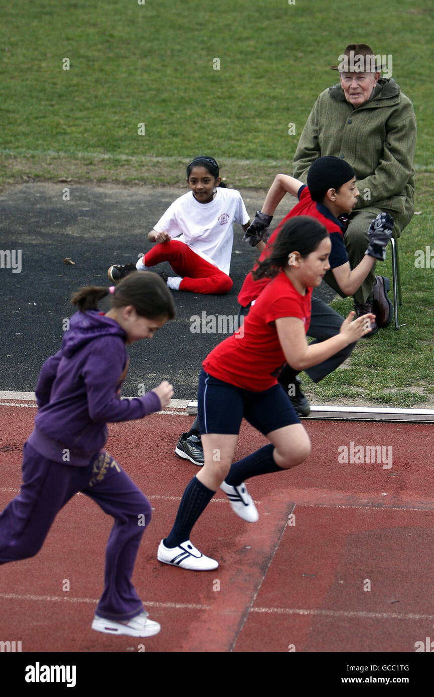 School Run Racing Children running race at school hi-res stock photography and images - Alamy