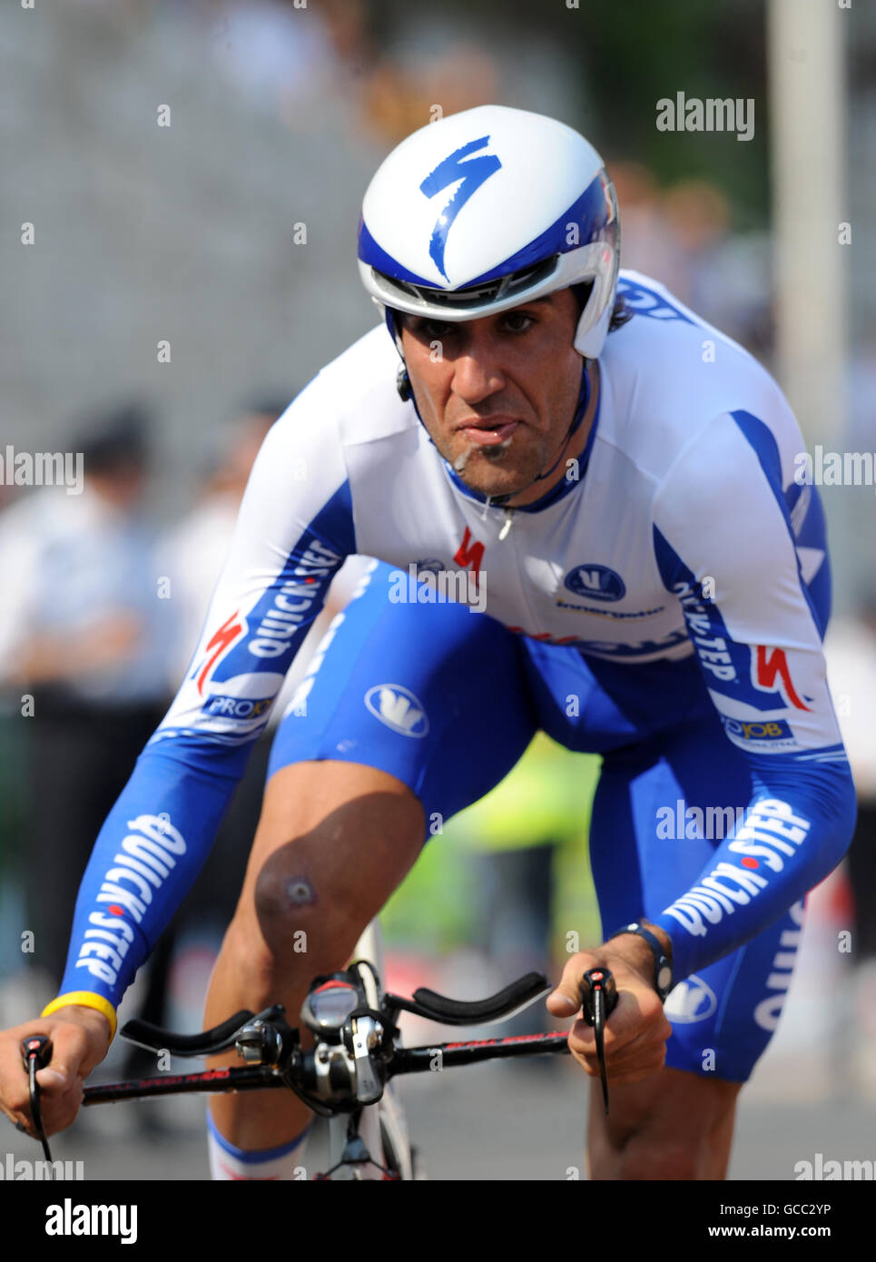 Cycling - Tour de France 2009 - Stage One. Carlos Berredo (Spain), Quick Step. Stock Photo