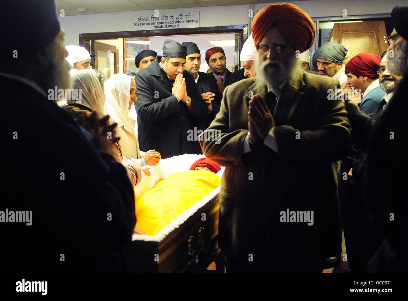 Sikh funeral coffin in gurdwara hires stock photography and images Alamy