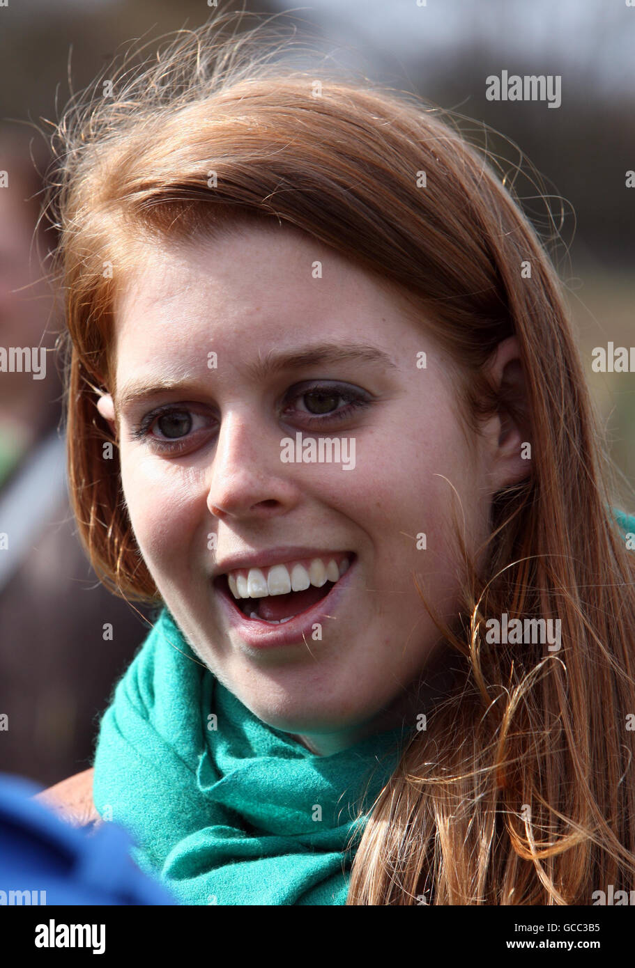 Princess Beatrice of York during a visit to The Woodland Trust at