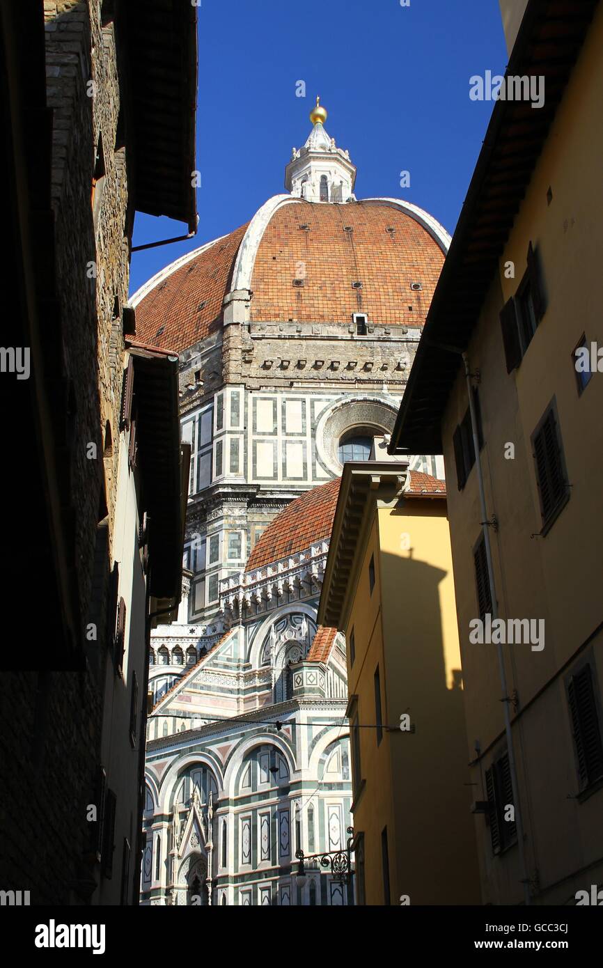 The dome of the Cathedral of Santa Maria del Fiore in Florence, Italy ...