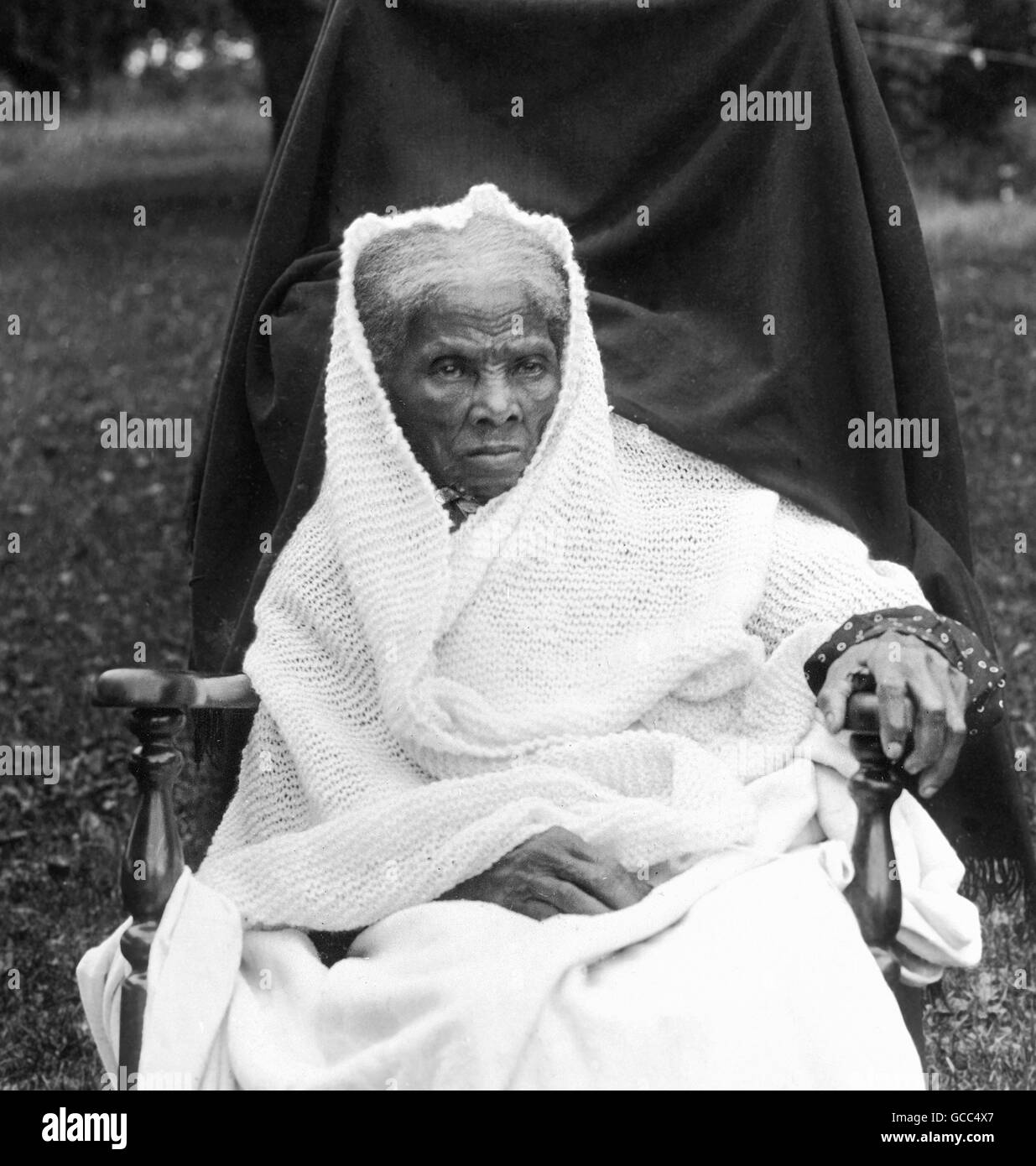 Harriet Tubman (c.1822-1913). Portrait of the American abolitionist and former slave c.1911. Stock Photo