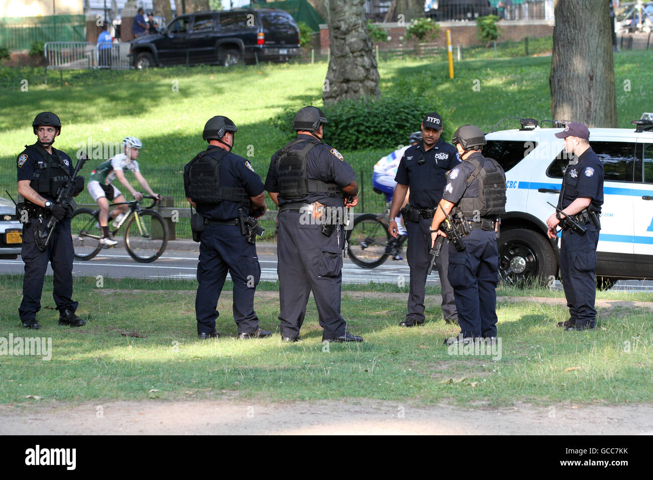 New York, New York, USA. 7th July, 2016. New York City is on High Alert