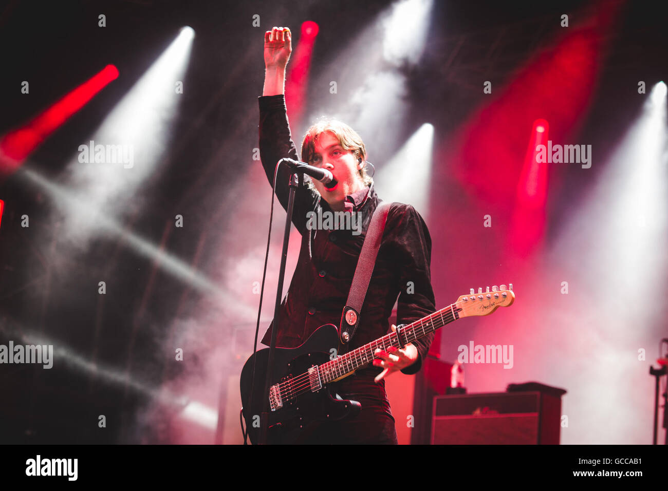 Manchester, UK. July 8, 2016 Van McCann, Johnny Bond, Benji Blakeway