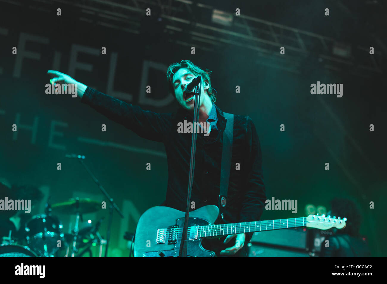 Manchester, UK. July 8, 2016 Van McCann, Johnny Bond, Benji Blakeway