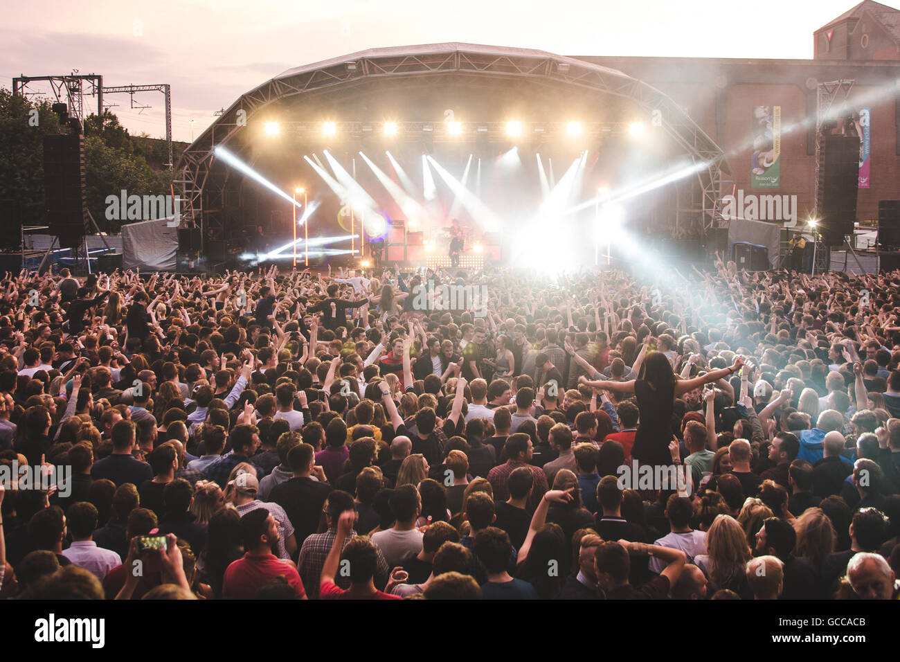 Manchester, UK. July 8, 2016 Van McCann, Johnny Bond, Benji Blakeway