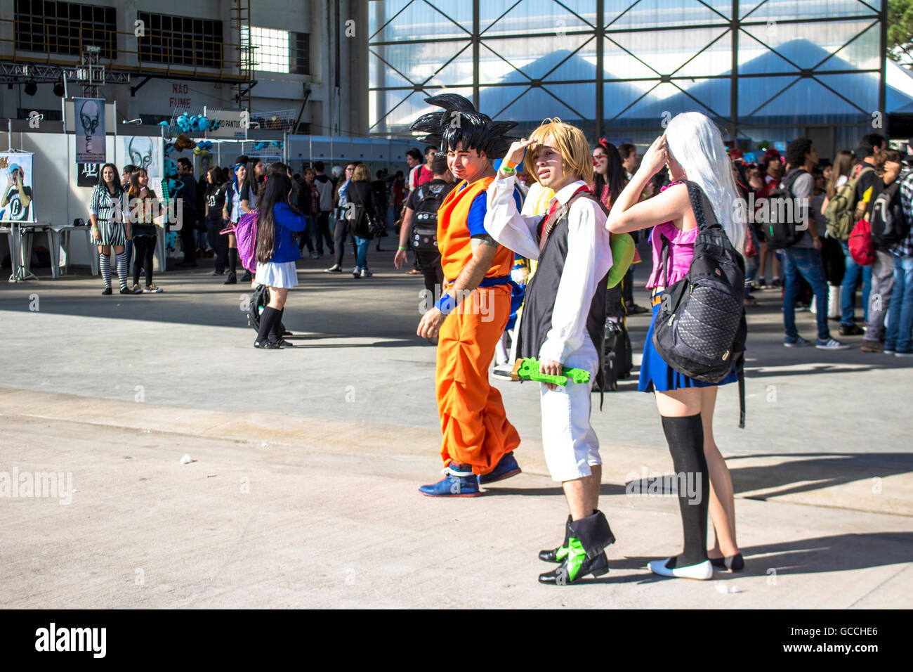 São Paulo, Brazil, July 09, 2016. Anime Friends event on Campo de Marte air base in Sao Paulo (SP), on Saturday (9). Traditional  japanese pop culture festival has a program that includes Cosplay competitions, international shows, games championships, exhibitions, lectures, shopping and mangas. Credit:  Alf Ribeiro/Alamy Live News Stock Photo