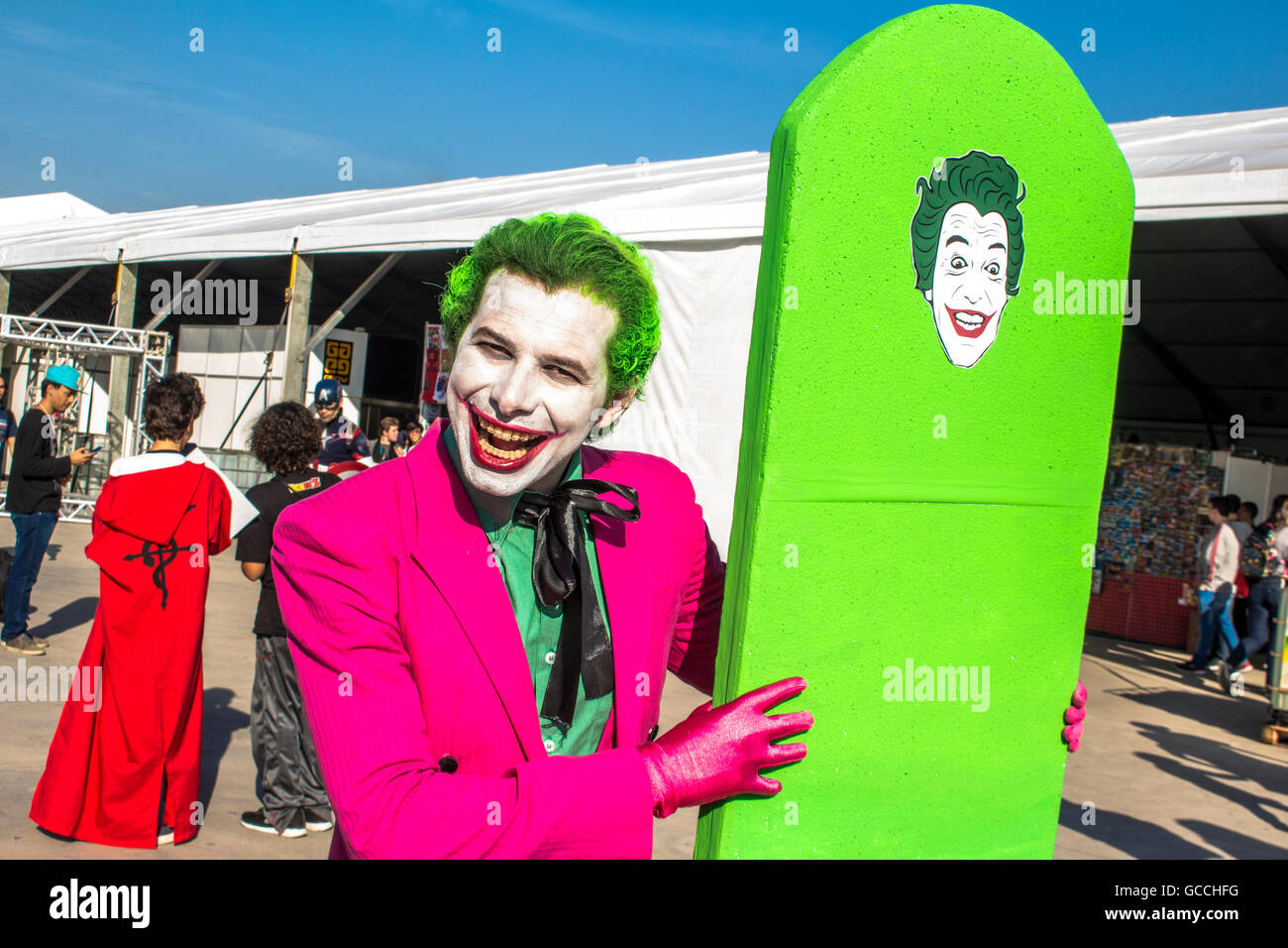 São Paulo, Brazil, July 09, 2016. Anime Friends event on Campo de Marte air base in Sao Paulo (SP), on Saturday (9). Traditional  japanese pop culture festival has a program that includes Cosplay competitions, international shows, games championships, exhibitions, lectures, shopping and mangas. Credit:  Alf Ribeiro/Alamy Live News Stock Photo