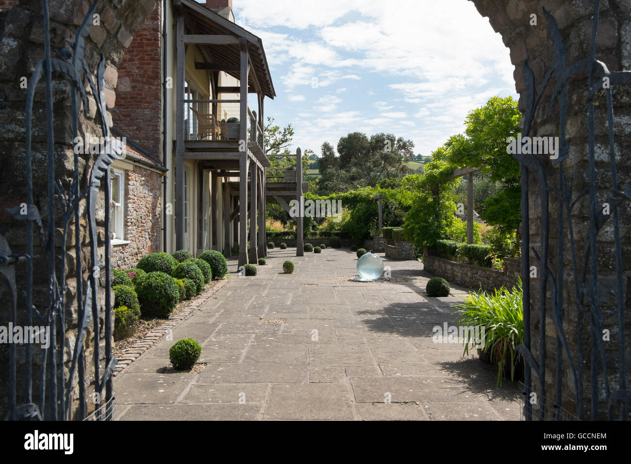 The Kitchen Courtyard at The Yeo Valley Organic Garden, Holt Farm