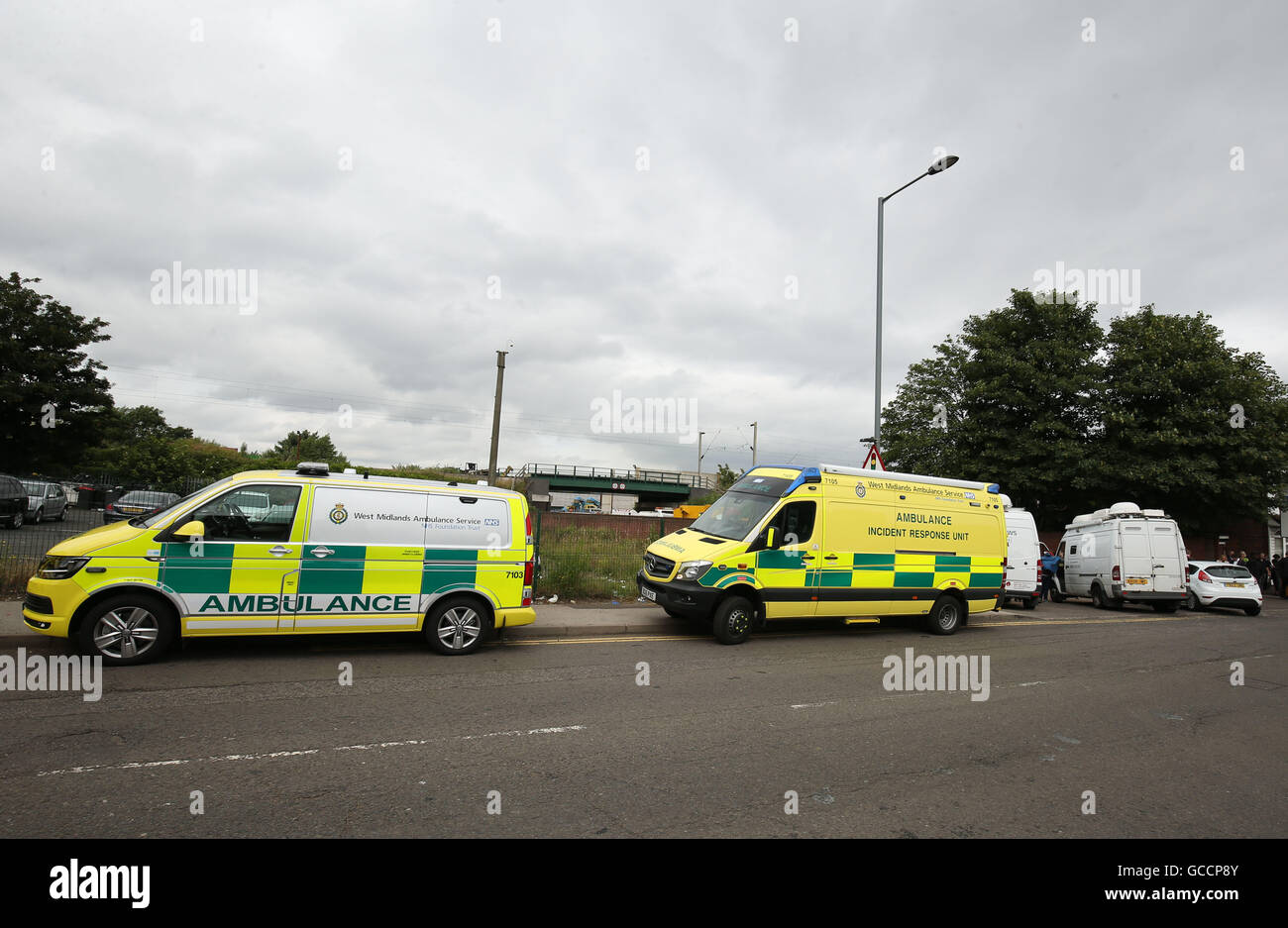 West Midlands Ambulance Service at the scene at Hawkeswood Metal ...