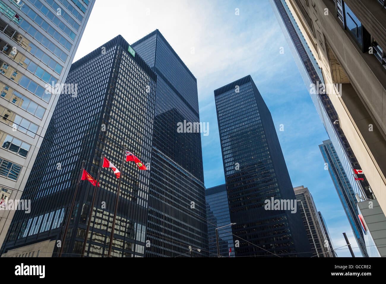 Toronto downtown financial district. Toronto Dominion bank Stock Photo Alamy