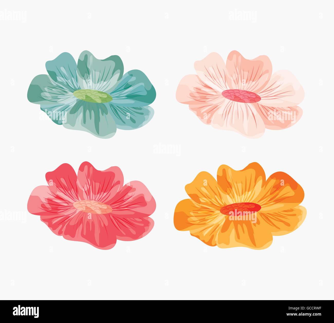 Drawing flower icon. Floral design. Vector graphic Stock Vector Image ...