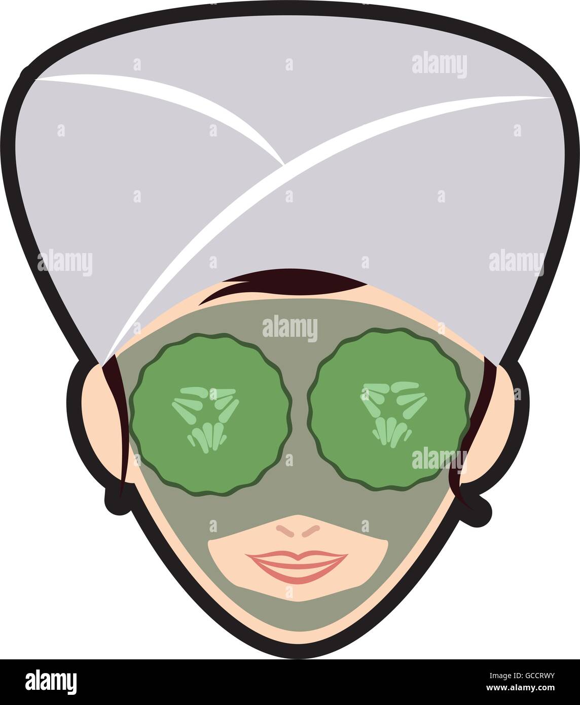 Woman cartoon icon. Spa center design. Vector graphic Stock Vector ...