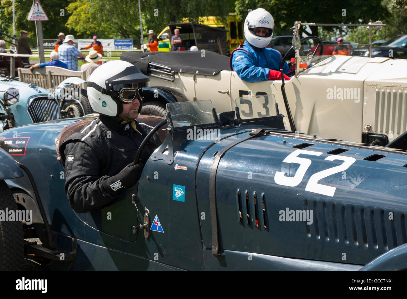 Alexander Duce in a 1937 Delahaye 135M at the VSCC event at Prescott ...