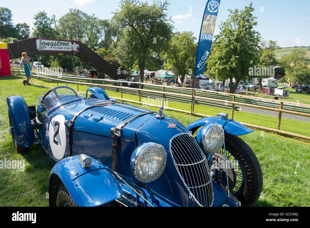 1930s Riley Sprite celebrating it's 80th anniversary at the VSCC event ...