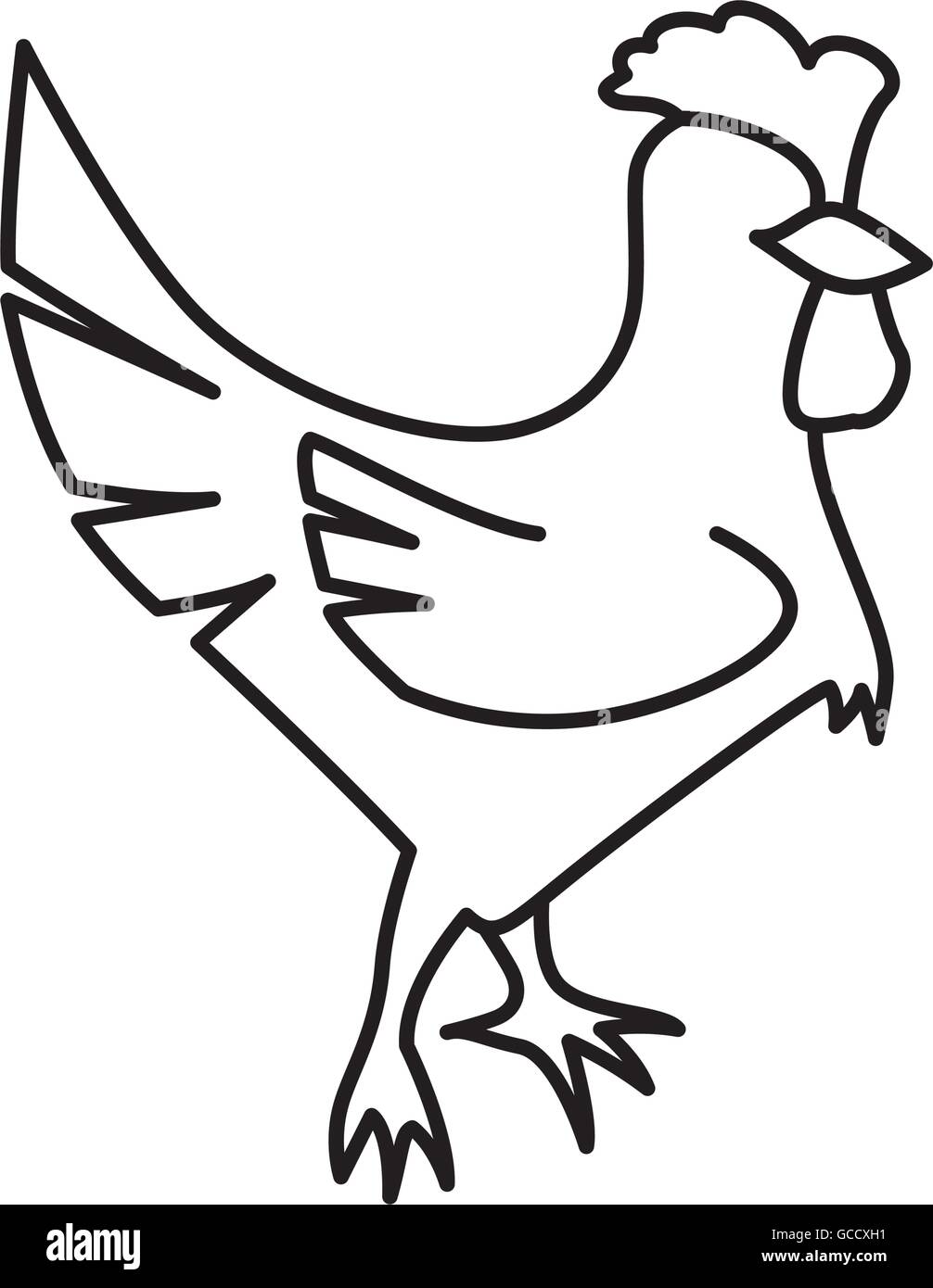 Chicken icon. Animal farm design. Vector graphic Stock Vector Image ...