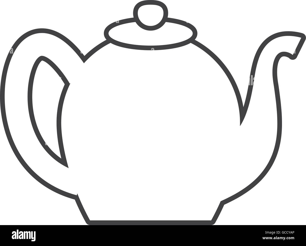 tea kettle icon. Tea design. Vector graphic Stock Vector Image & Art