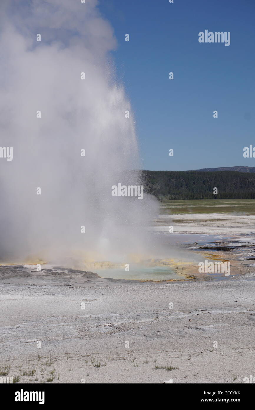 Hot Spring at Fountain Paint Pot / Lower Geyser Basin, Yellowstone