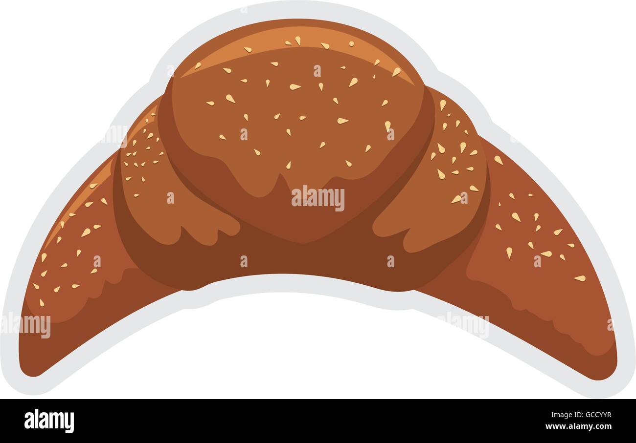Croissant bread icon. Bakery design. Vector graphic Stock Vector Image ...