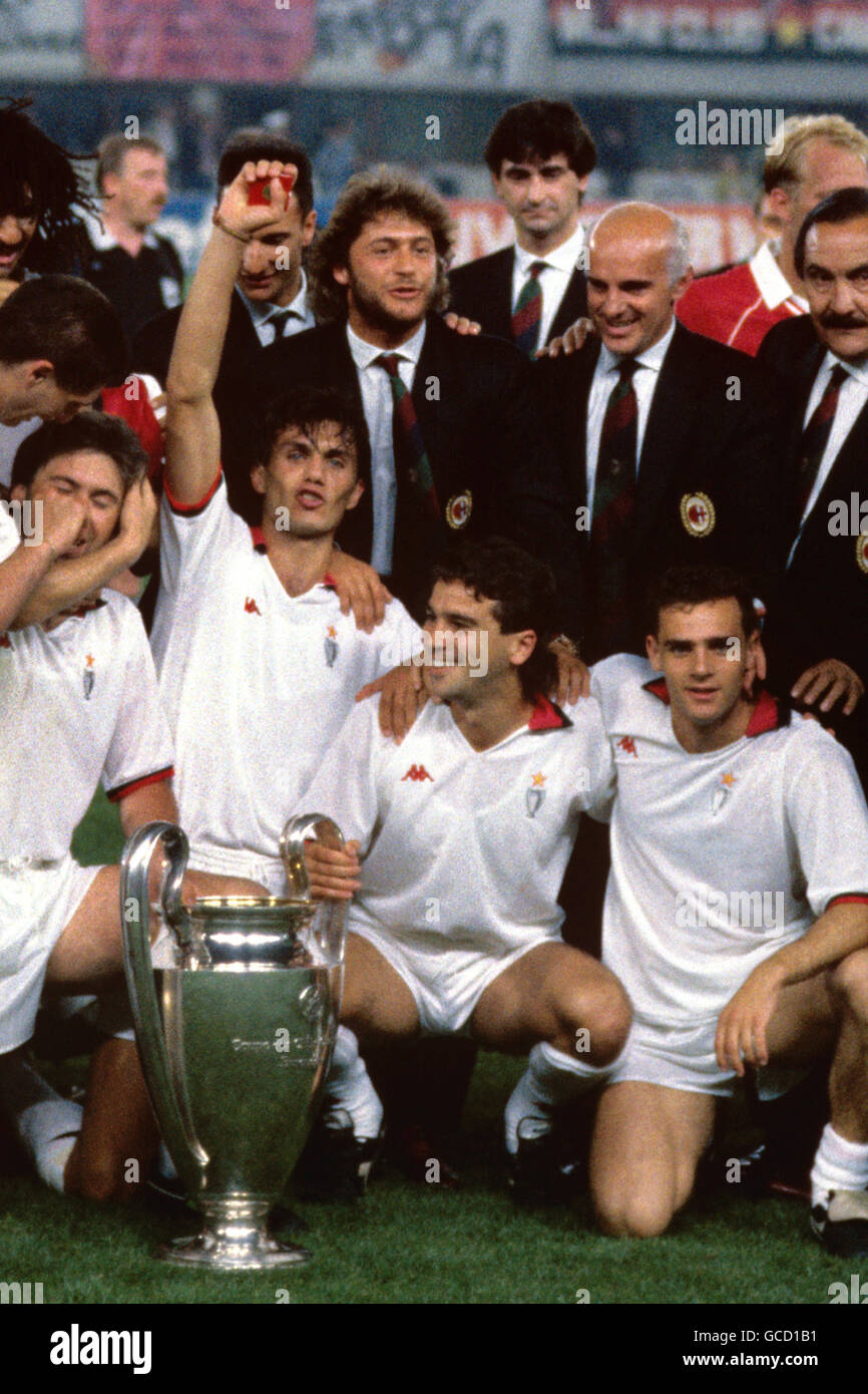 Soccer - European Cup - Final - AC Milan v Benfica - Praterstadion Stock Photo
