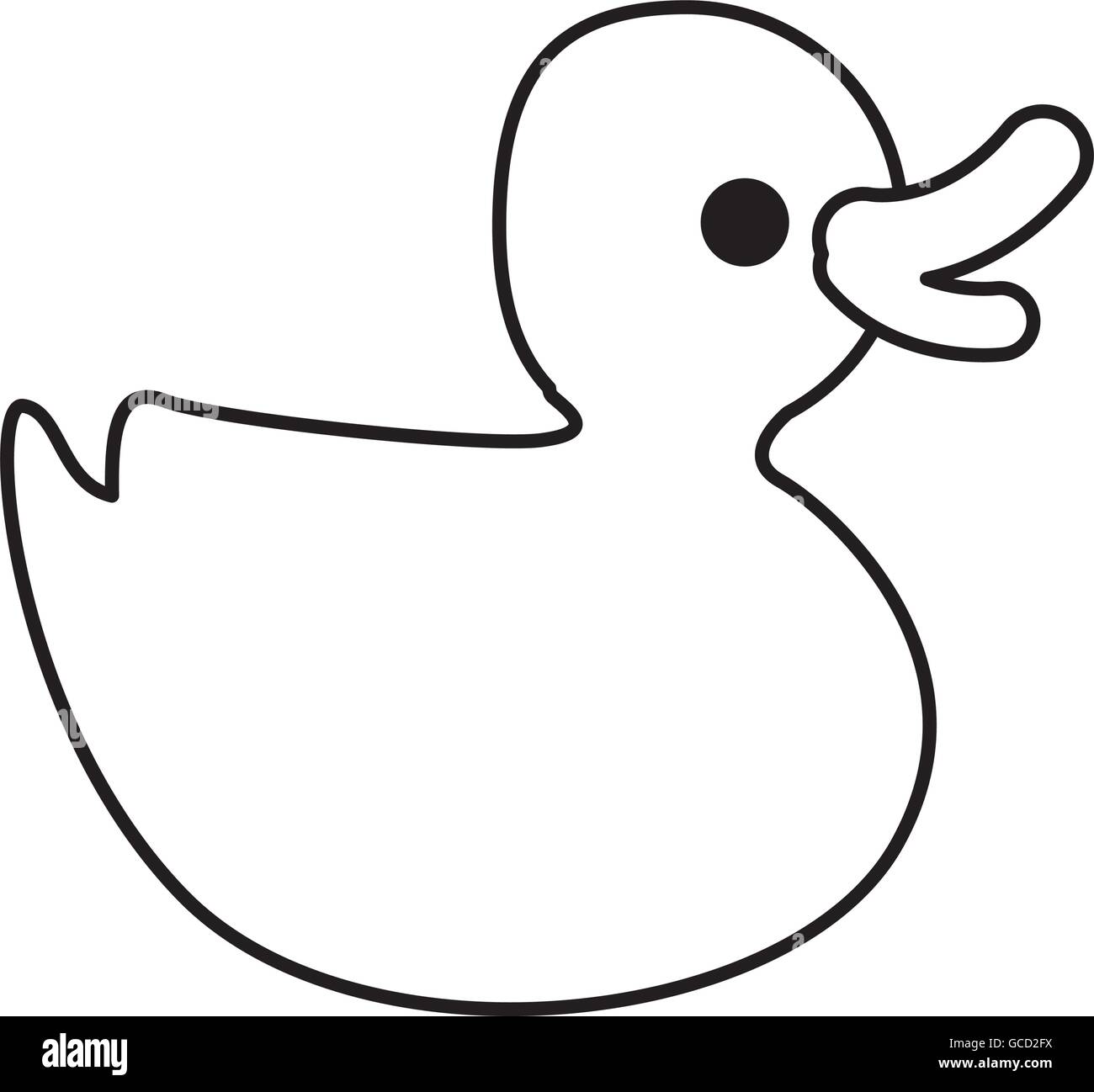 Cartoon duck icon. Animal concept. Vector graphic Stock Vector Image & Art  - Alamy