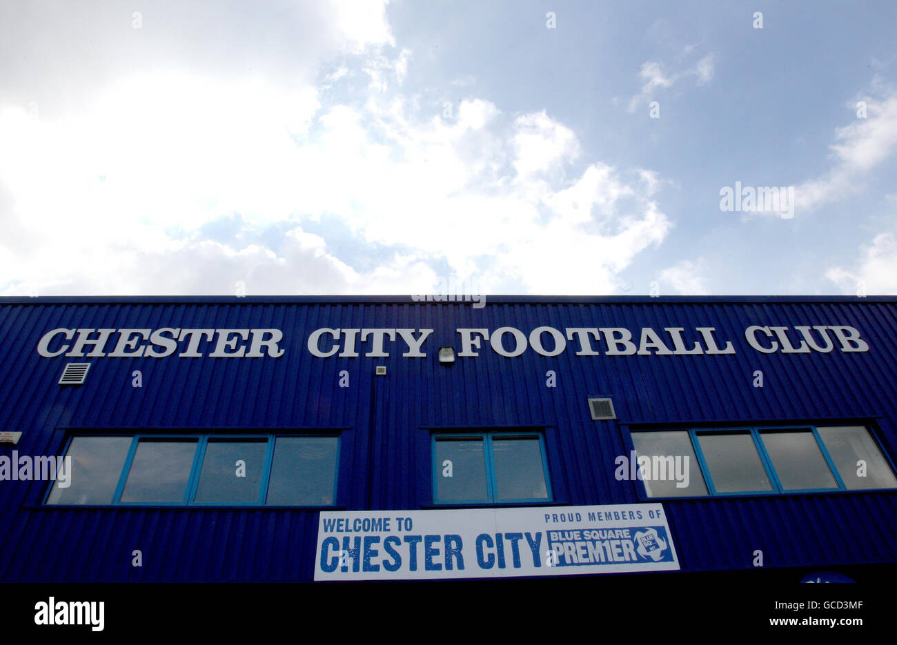 Soccer Chester City Football Club Views. A general view of the Deva
