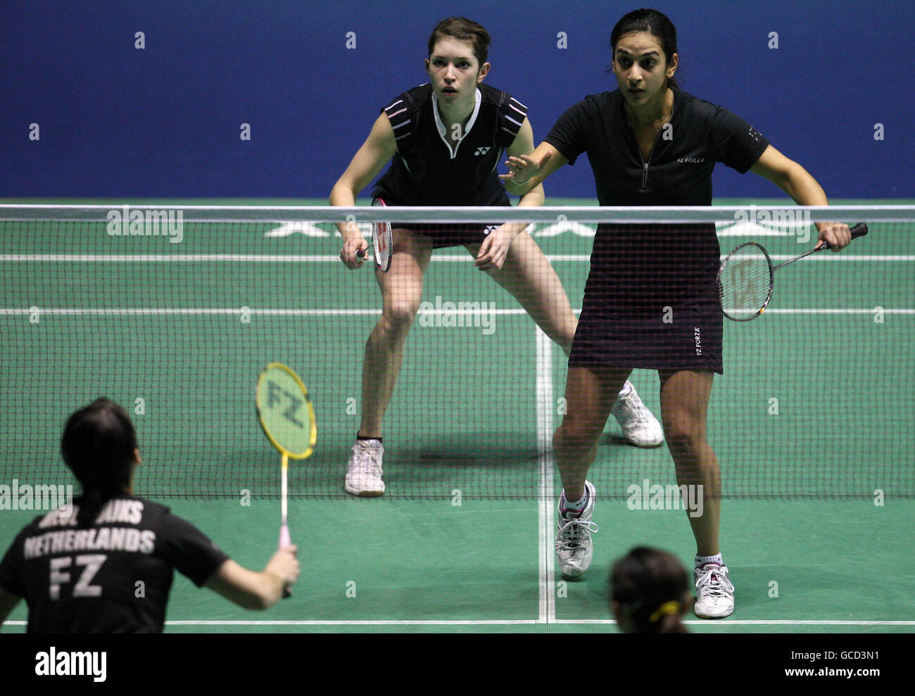 Great Britain's Mariana Agathangelou (right) and Heather Olver in