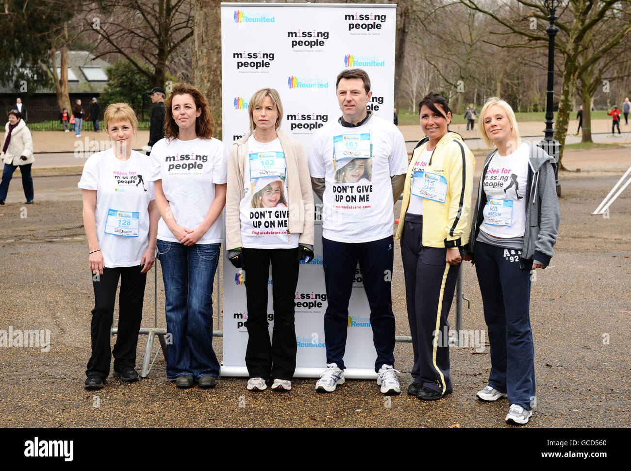 Kate mccann takes part in miles missing people run hi-res stock ...