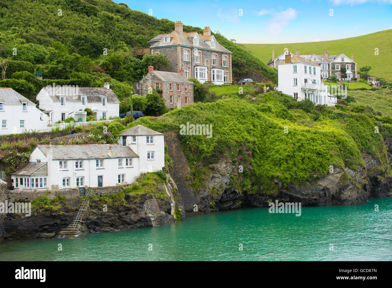 The cliffs at Port Isaac Stock Photo Alamy