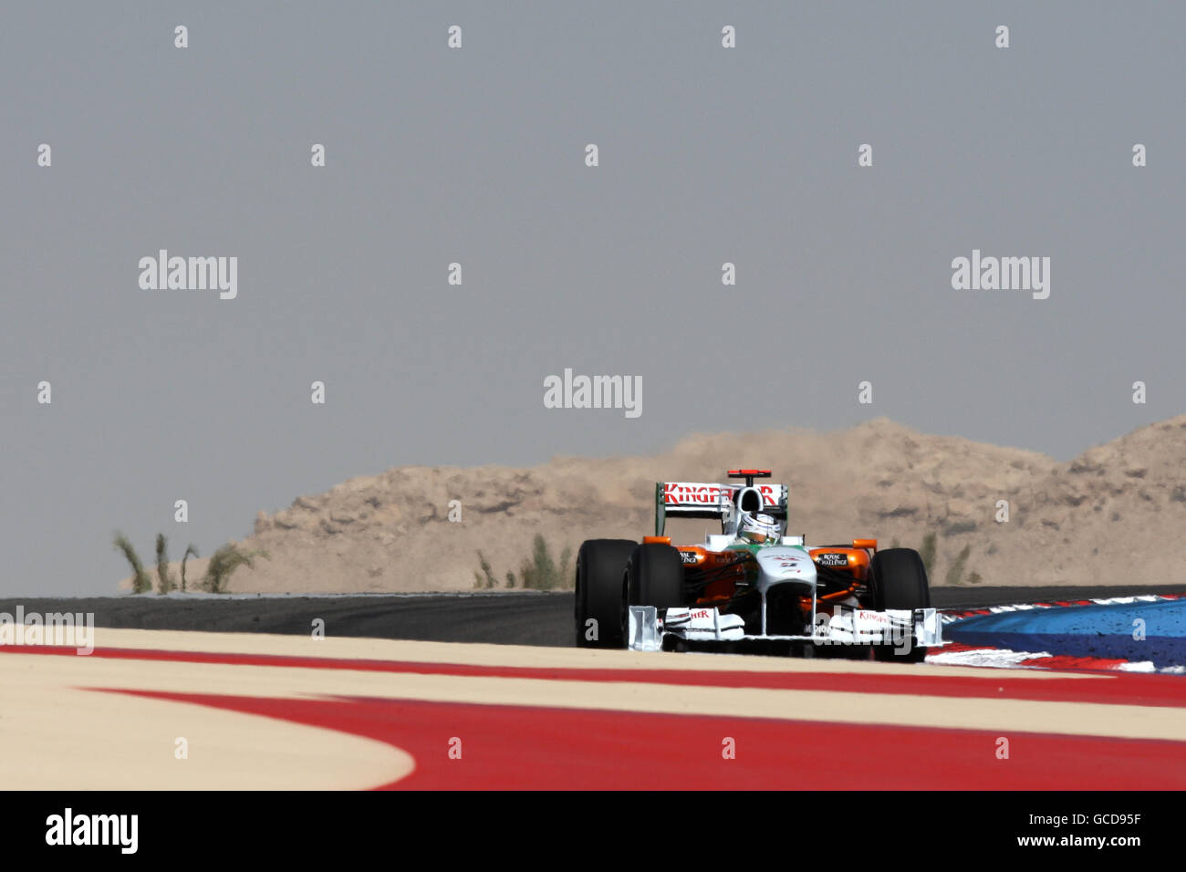 Motor Racing - Formula One World Championship - Bahrain Grand Prix - Qualifying - Bahrain International Circuit. Force India's Adrian Sutil during Qualifying at the Bahrain International Circuit in Sakhir, Bahrain. Stock Photo