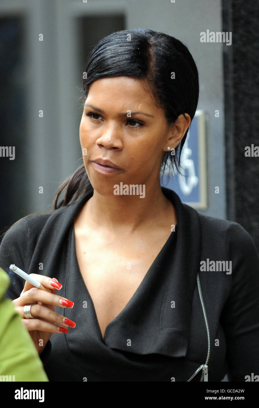 Former Big Brother contestant Charlie Uchea is seen outside Westminster  Magistrates Court on Horseferry road, London Stock Photo
