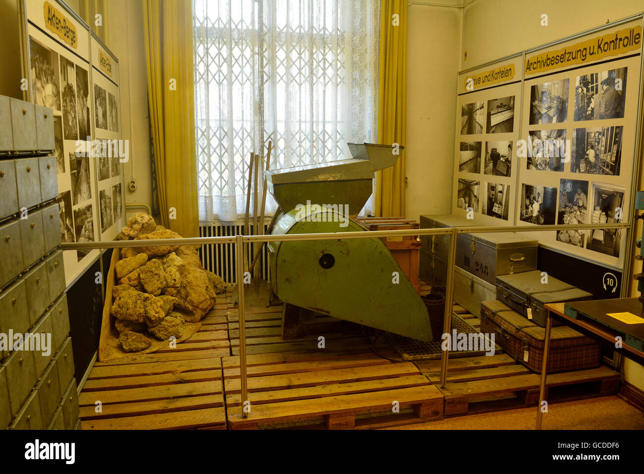 Display at the Stasi Museum in Leipzig, Germany Stock Photo Alamy