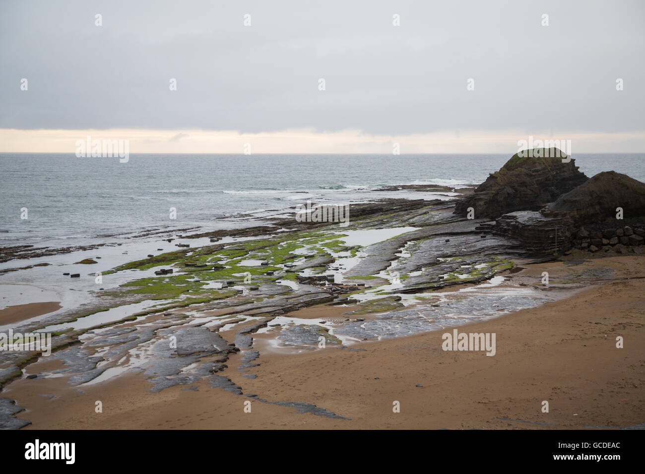 Scenery on the coast of Bundoran in Donegal, Ireland Stock Photo