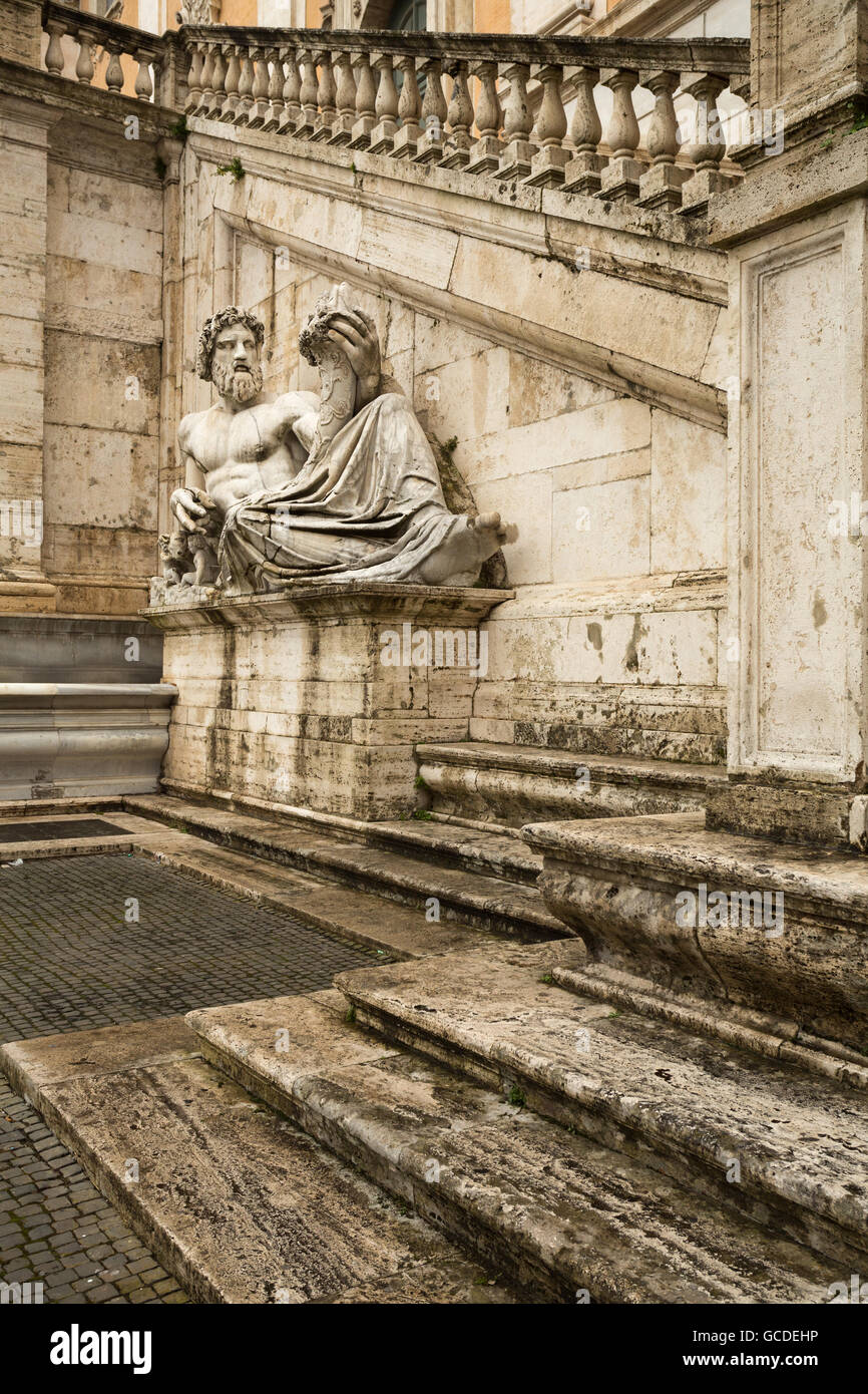 A statue in the Capitoline Hill in Rome, Italy Stock Photo - Alamy