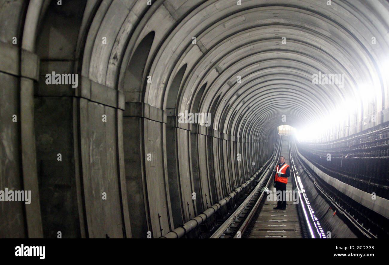 Brunel's Thames Tunnel which is to reopen for two days after being closed to the public for 145 years. The tunnel from Rotherhithe to Wapping will open as a finale of London' EAST festival. Stock Photo