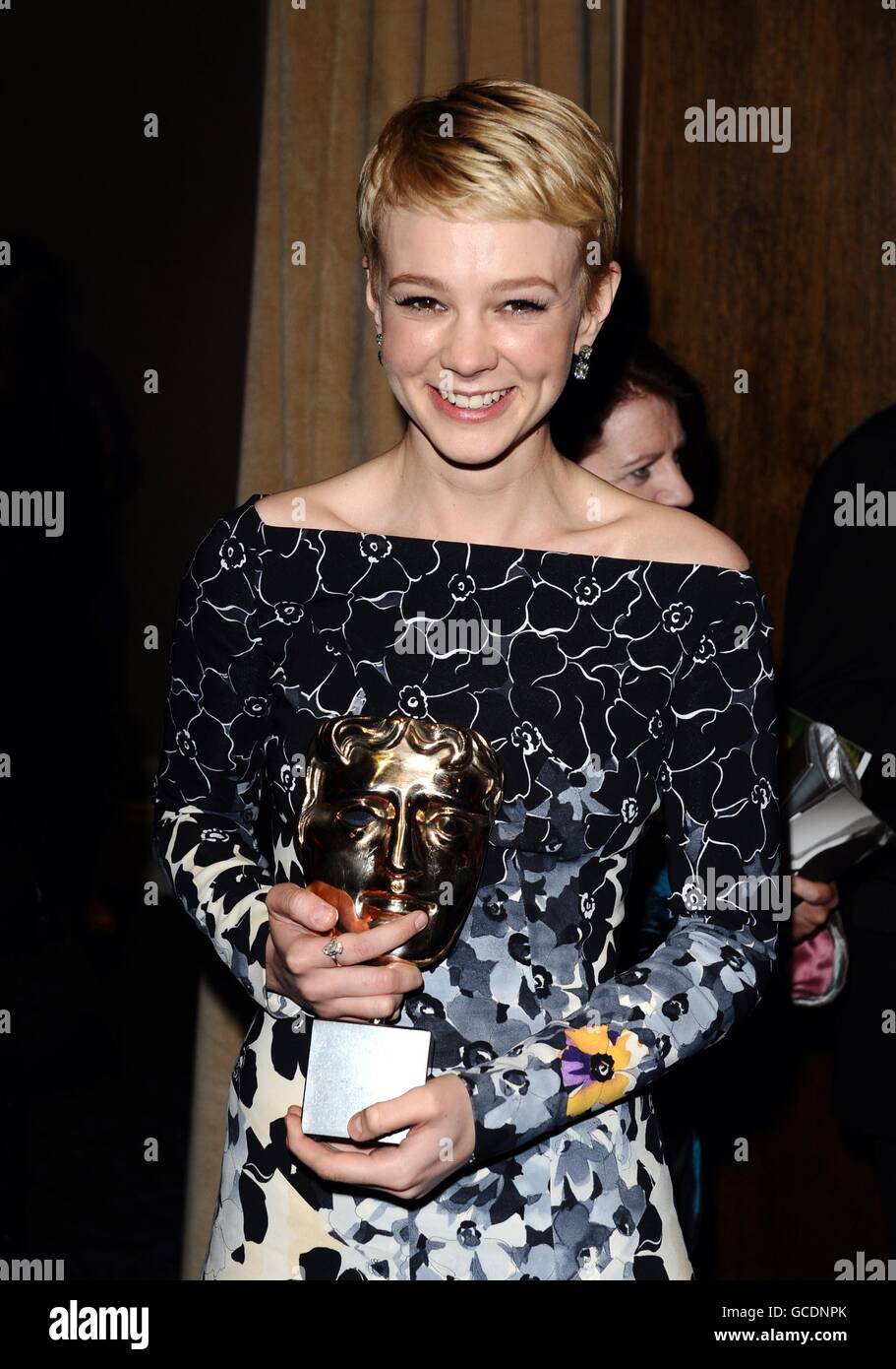 Carey Mulligan arriving for the Bafta after show party at Grosvenor