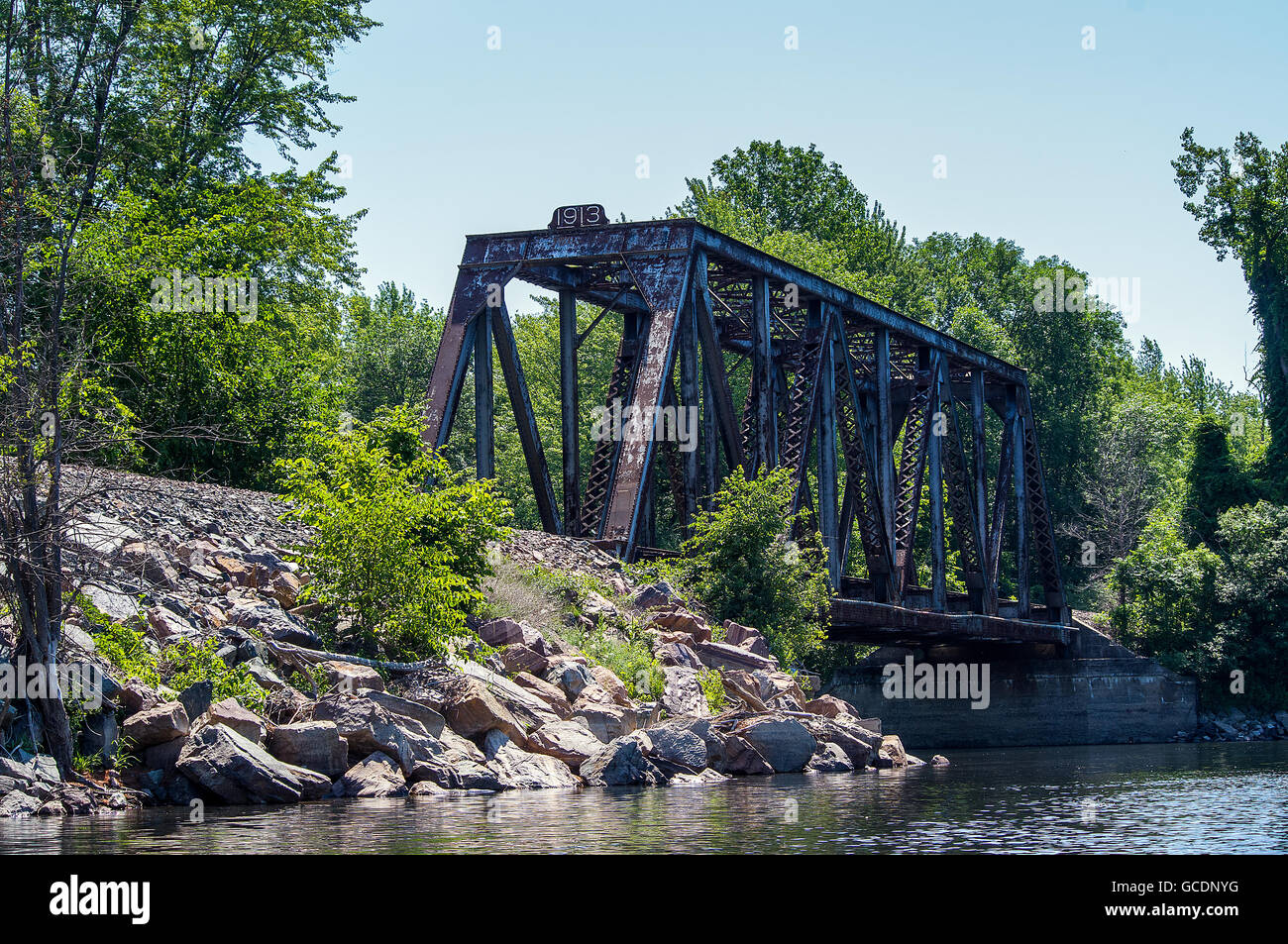 Old railroad trestle bridge hi-res stock photography and images - Alamy