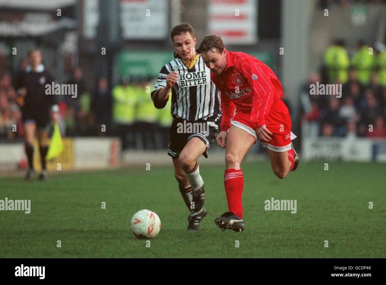 Soccer - Endsleigh League Division One - Notts County v Nottingham Forest - Meadow Lane Stock Photo