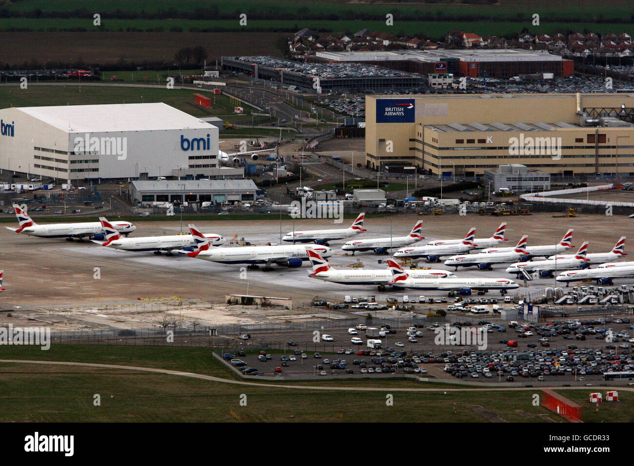 BA cabin crew strike Stock Photo