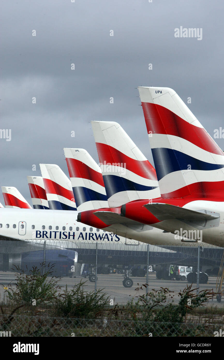 BA cabin crew strike Stock Photo