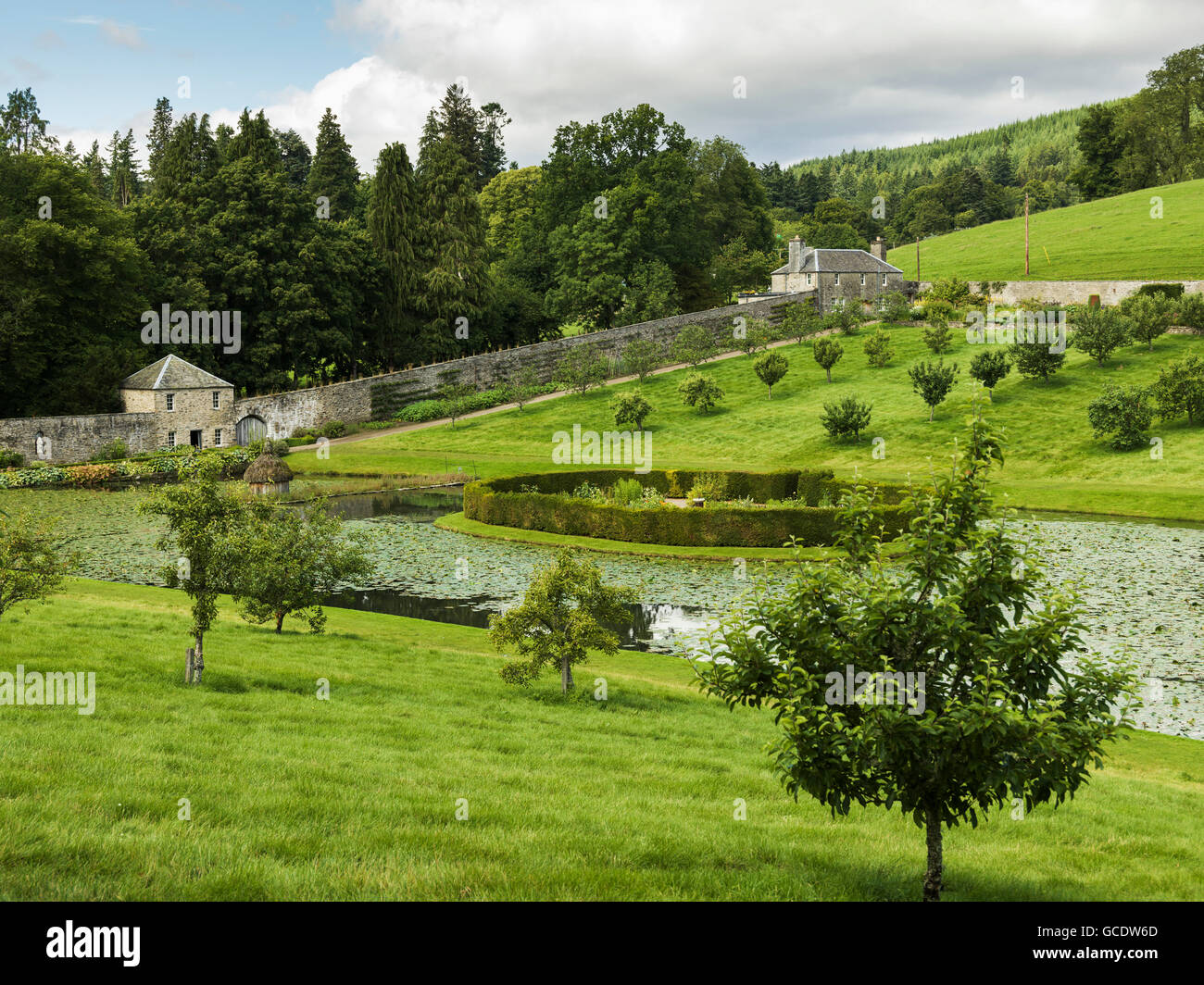 Gardens of Blair Castle; Blair Atholl, Scotland Stock Photo Alamy