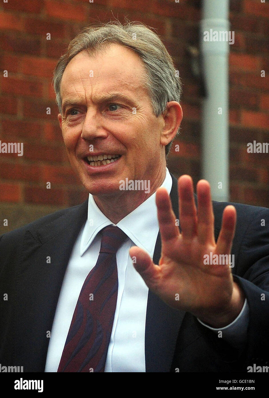 Before he addresses party members in a regional campaign speech hi res Before he addresses party members in a regional campaign speech hi res