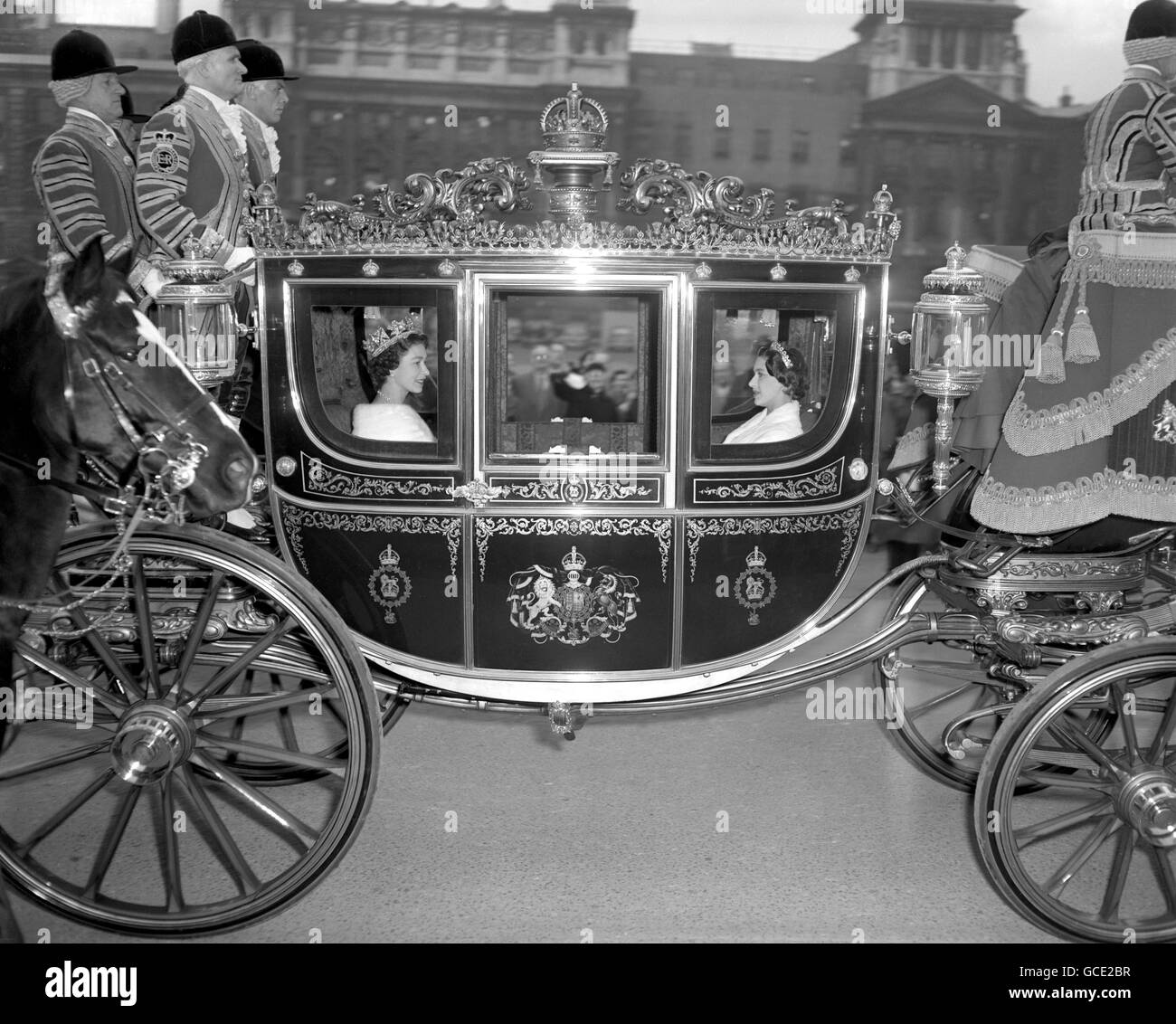 Royalty - Queen Elizabeth II - State Opening of Parliament - London Stock Photo