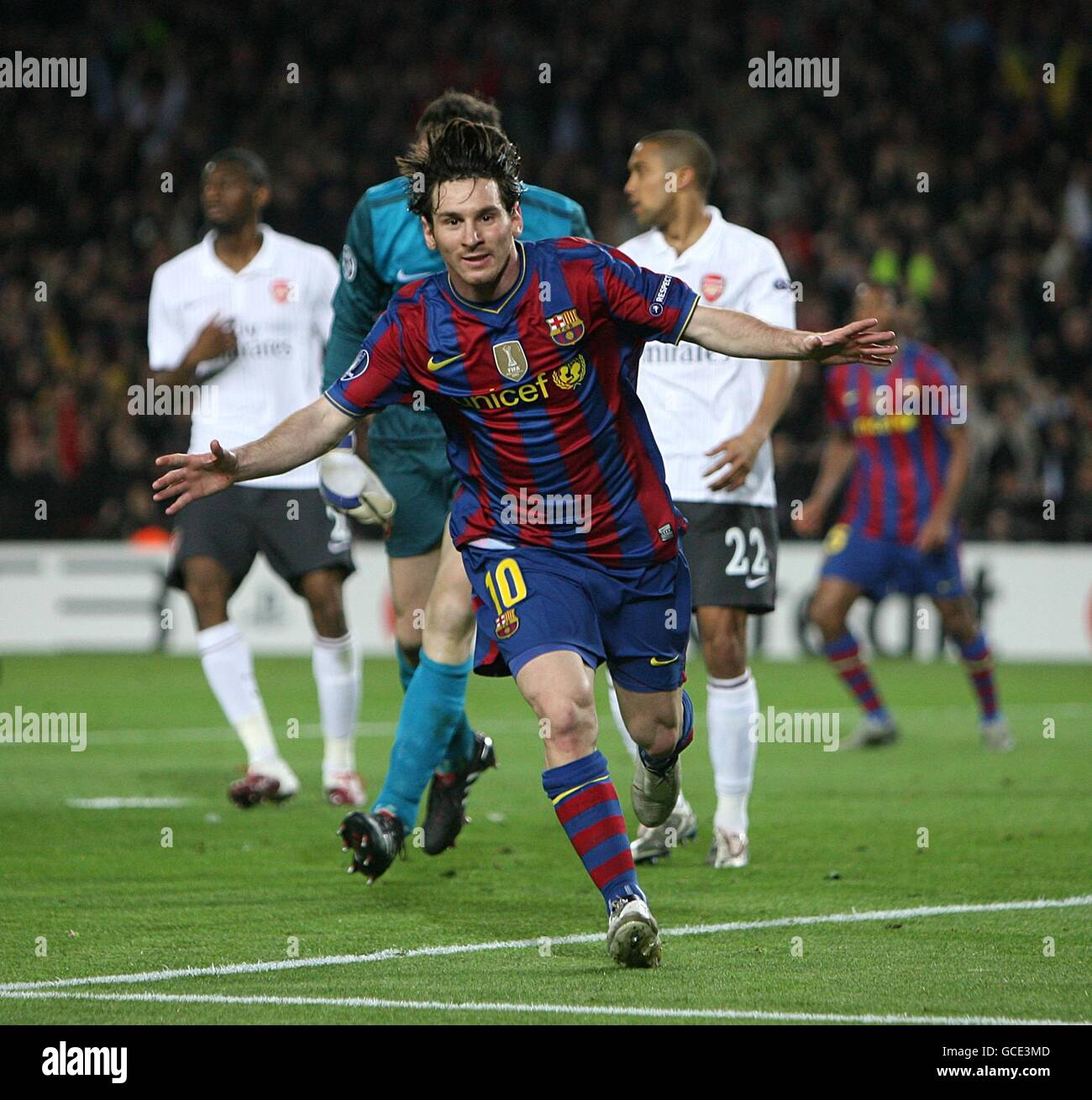 Lionel messi barcelona goal hi-res stock photography and images - Alamy
